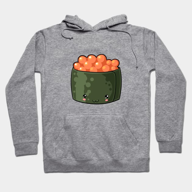 Kawaii food roe nigiri Japanese style Hoodie by Japanese Designs